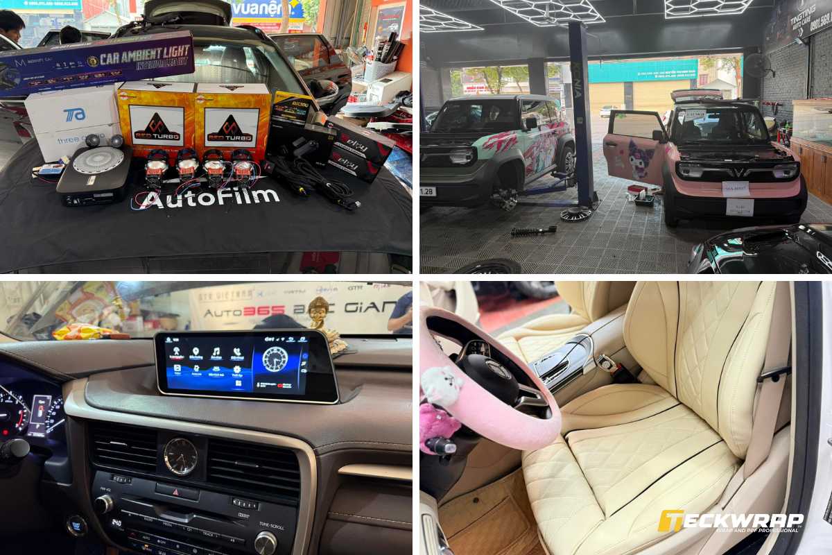 Đại lý TeckWrap tại Bắc Giang này cung cấp nhiều dịch vụ cho ô tô, bán tải