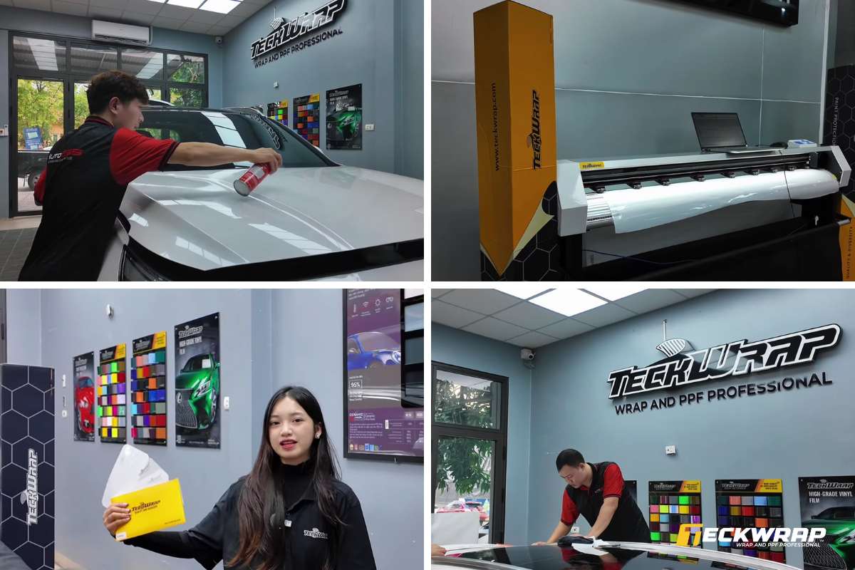 Đại lý chính hãng TeckWrap được cung cấp máy móc chuyên dụng hiện đại nhất