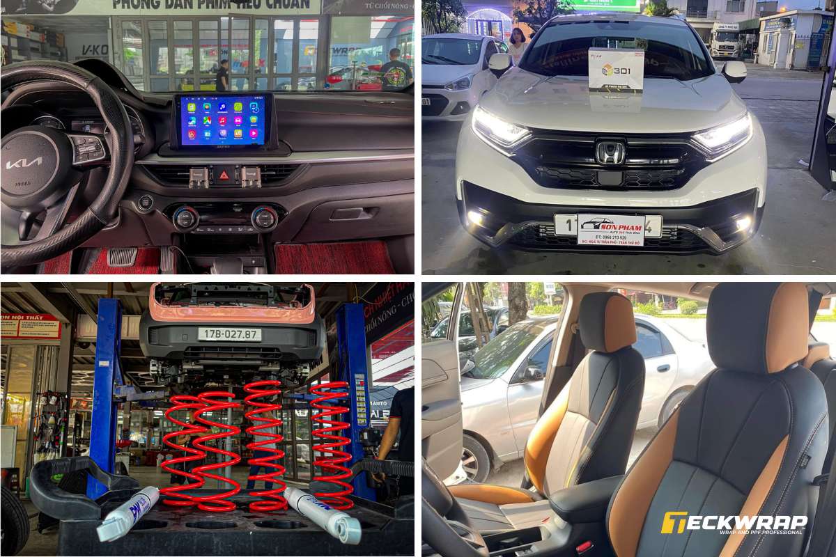 Đại lý TeckWrap Thái Bình này cung cấp đa dạng dịch vụ nâng cấp và chăm sóc ô tô