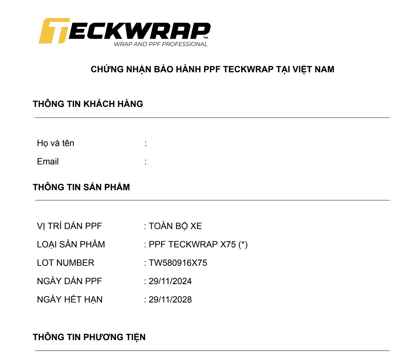 Top 10 trung tâm dán PPF TeckWrap tại Thành phố Hồ Chí Minh 60 bhdt Top 10 trung tâm dán PPF TeckWrap tại Thành phố Hồ Chí Minh