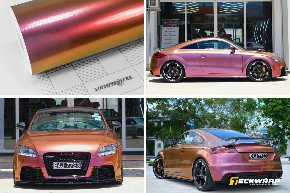 Color shift vinyl - Chuyển sắc mã RD02G Gloss Ibiza Sunset