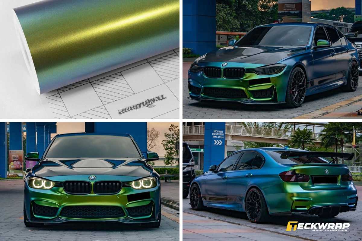 Đổi màu ô tô mã RD06 Golden Blue Viridian