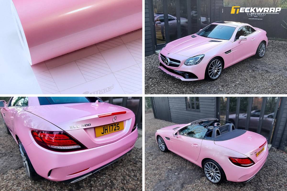 Decal dán đổi màu TeckWrap màu hồng Pink Sakura (SL01-HD) dễ thương