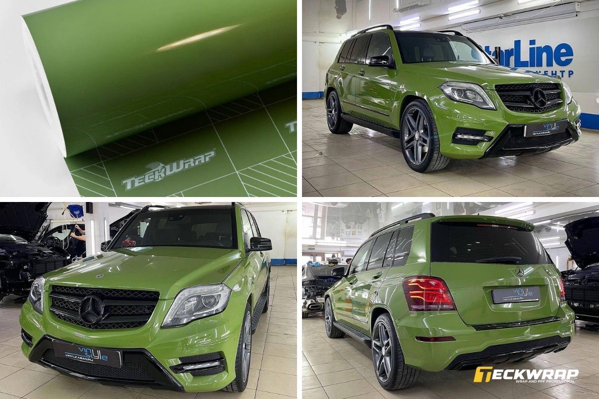 Wrap đổi màu ô tô cho chủ xe mệnh Mộc - Mã French Olive (CG31-HD)