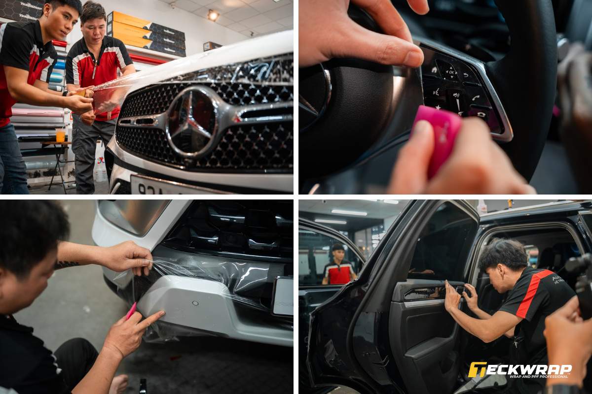 Quy trình dán PPF TeckWrap tại Auto365 Bình Dương - Đại lý chính hãng TeckWrap