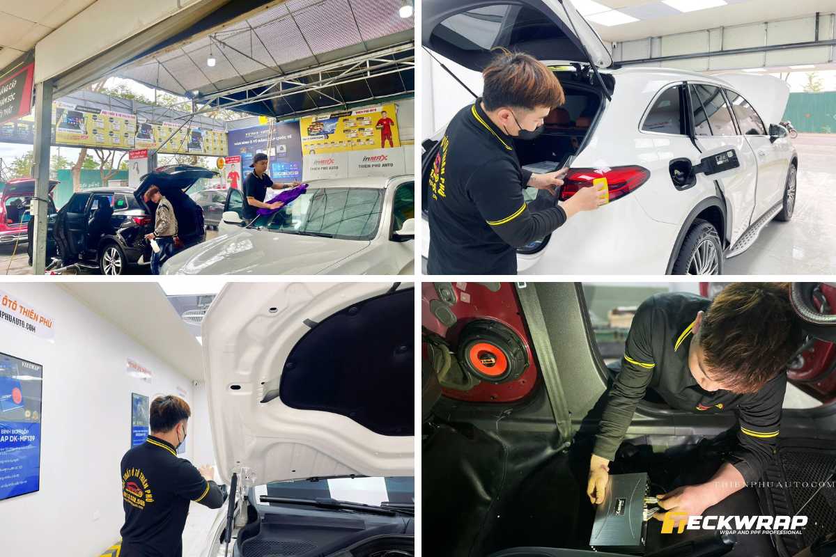 Nội thất ô tô Thiên Phú sở hữu cơ sở rộng rãi, trang thiết bị hiện đại và đội ngũ kỹ thuật chuyên nghiệp